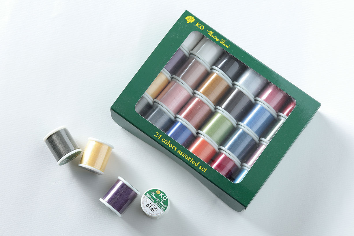 KO beading thread 24 colors assorted set